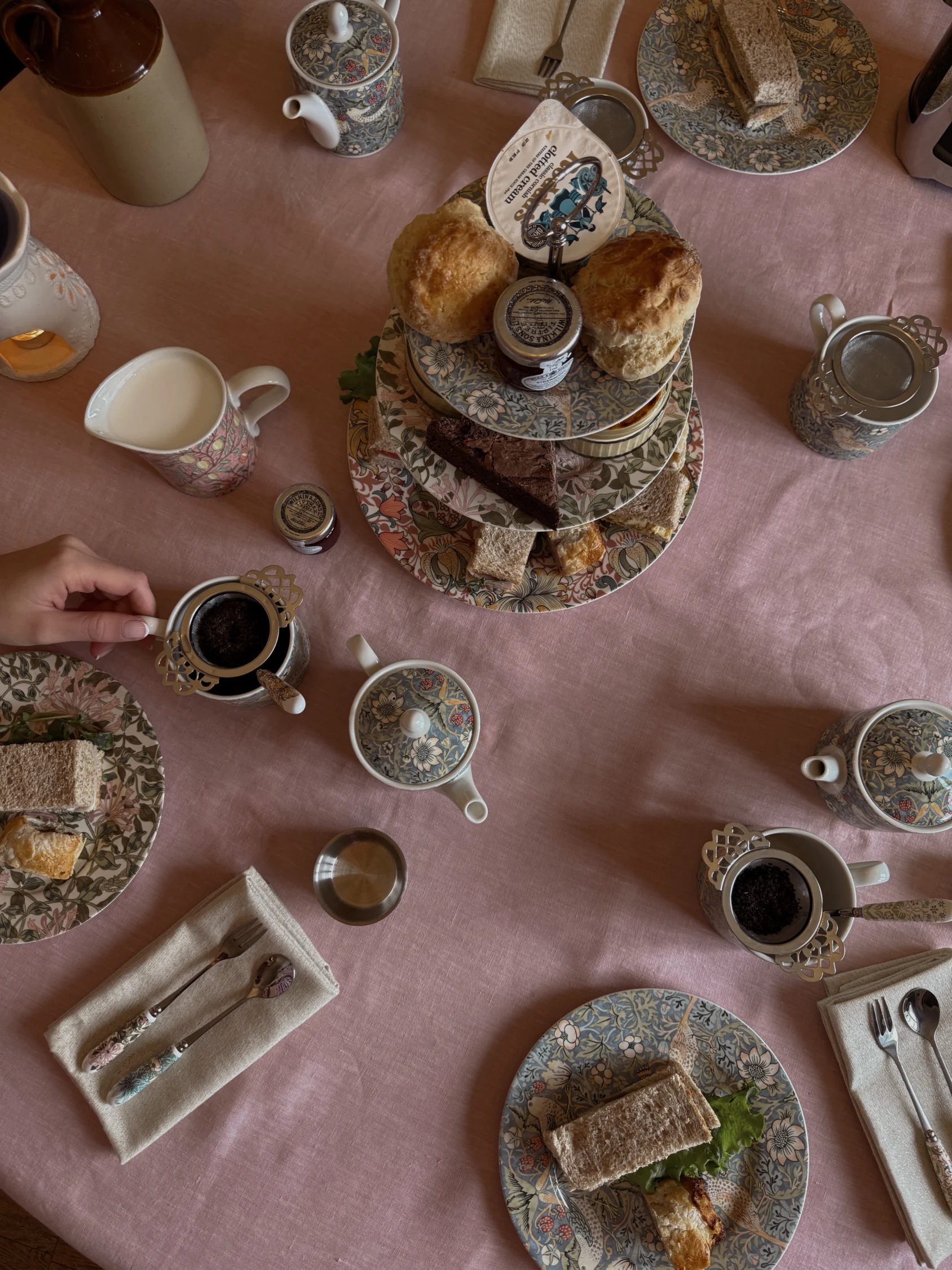 Traditional Afternoon Tea layed out